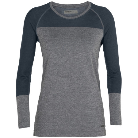 T-shirt femme Icebreaker W Motion Seamless LS Crewe bleue SereneBlueHeather