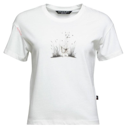 T-shirt femme Chillaz Leoben Alpaca Meadow blanc white