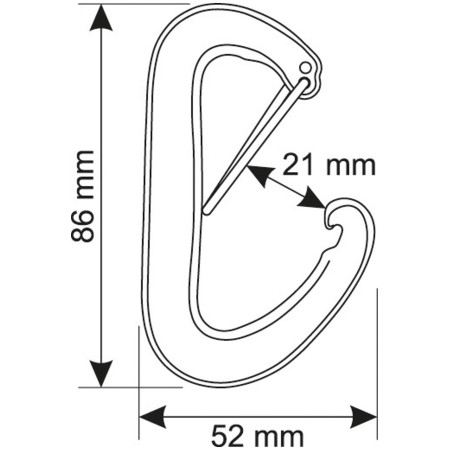 Mousqueton Camp Nano 22