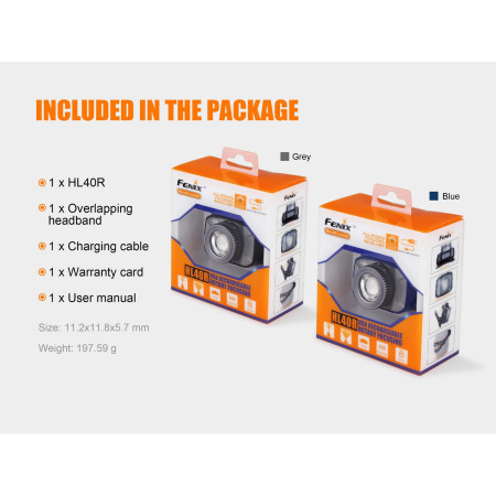 Lampe frontale Fenix HL40R