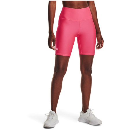 Short femme Under Armour HG Armour Bike Short rose / blanc Pink Shock / / White