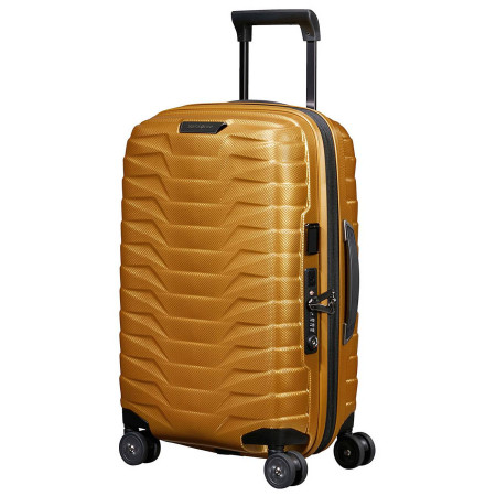 Valise Samsonite Proxis Spinner 55 EXP Width doré Honey Gold