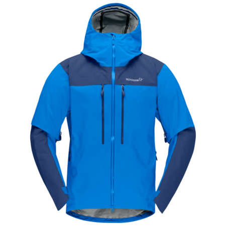 Veste homme Norrona trollveggen Gore-Tex Pro light Jacket bleu Skydiver