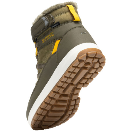 Bottes d'hiver enfant Regatta Elbourne Junior Bark Green/Sunset
