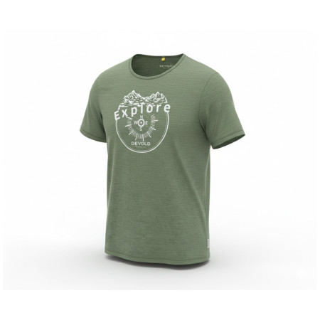 T-shirt homme Devold Active Explore Tee Man vert Forest
