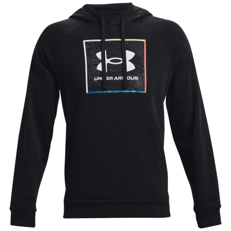 Sweat-shirt homme Under Armour Rival Flc Graphic Hoodie vert Black / / White