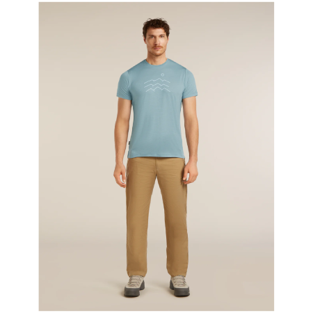 T-shirt fonctionnel homme Icebreaker Merino Blend 125 Cool-Lite™ Sphere SS Tee Across the Peaks