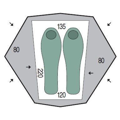 Tente ultra-légères Pinguin Aero 2 DAC