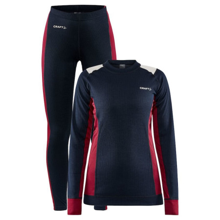 Sous-vêtements thermique femme Craft Core Dry Baselayer bleue / rouge BlazeMachine