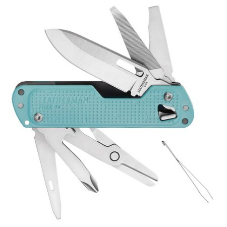 Outil multifonction Leatherman Free T4 bleu clair arctic
