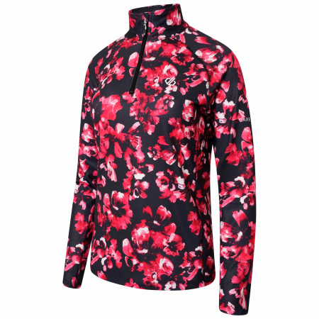 Sweat-shirt femme Dare 2b Divulge Core Stretch noir / rouge Lollipblossm