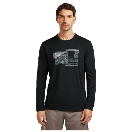 T-shirt homme Icebreaker Men Merino 150 Tech Lite LS Tee Peak Balance