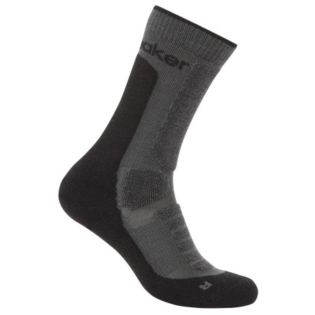 Chaussettes Icebreaker W Mer Hike+ Heavy Crew noir / gris Obsidian/Black