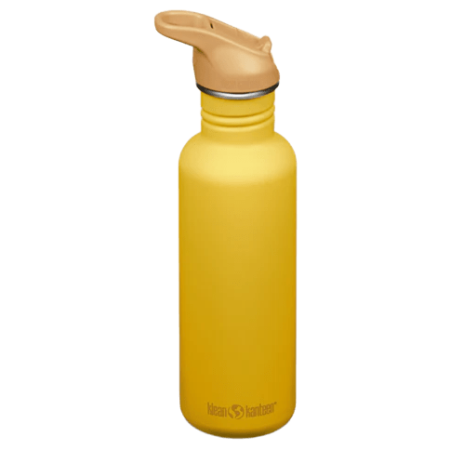Bouteille en acier inoxydable Klean Kanteen Classic 27oz (w/Flip Seal Sport) jaune Sunset