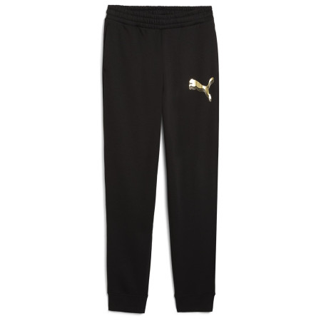 Pantalon de survêtement femmes Puma ESS METALLIC Sweatpants FL noir PUMA Black-Metallic Gold