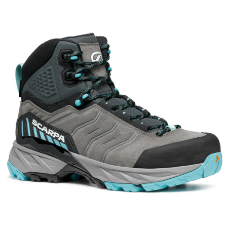 Bottes randonnée femme Scarpa Rush Trek GTX WMN girs Midgray-Aqua