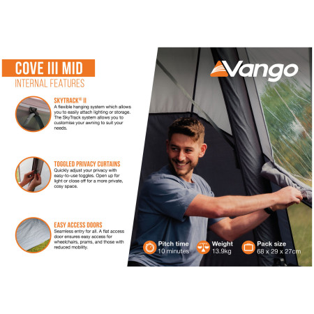 Tente caravane Vango Cove III Mid