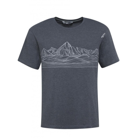 T-shirt homme Chillaz Relaxed Mountain Skyline vert black melange