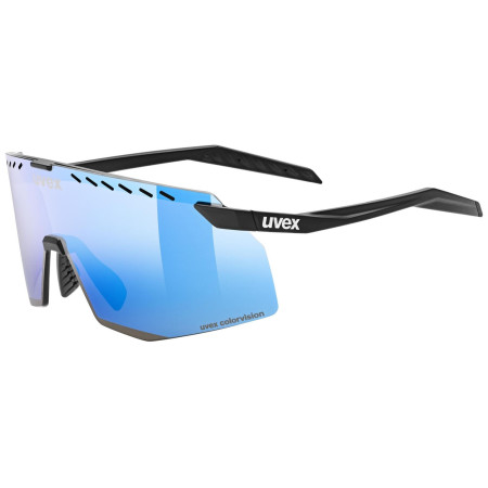 Lunettes soleil Uvex Pace Stage Cv noir / bleu Black Matt /Mir. Blue