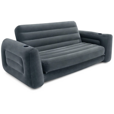Chaise gonflable Intex Pull-out Sofa gris foncé grey