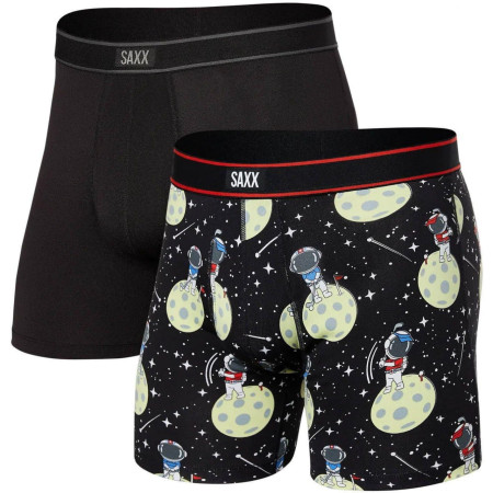 Caleçon Saxx Daytripper Boxer Brief Fly 2Pk vert / bleu black hole putt/black