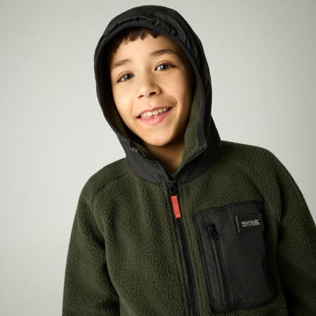 Sweatshirt enfant Regatta Munro Hybrid Jacket DarkKhak/Blk