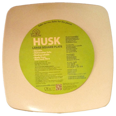 Assiette EcoSouLife Square Plate large naturel