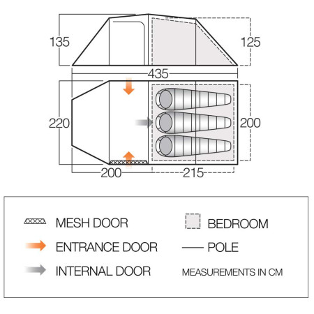 Tente de randonnée Vango Omega 350