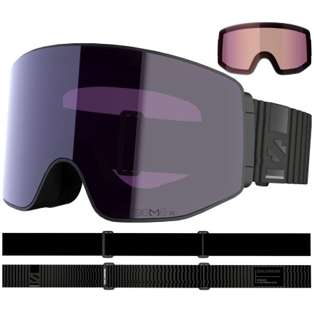 Masques ski Salomon Sentry Prime Sigma +1Lens noir Black