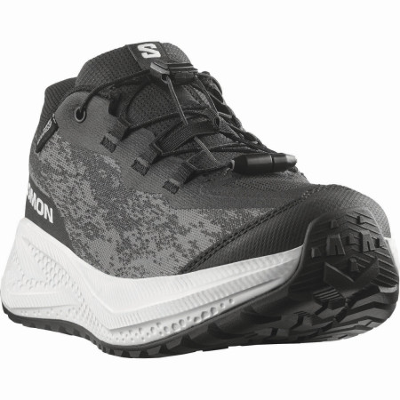 Chaussures enfant Salomon Aero Grvl Wp J Black-White-Black
