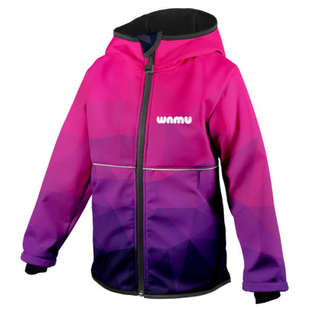 Veste softshell enfant WAMU Mozaika purple rose / violet