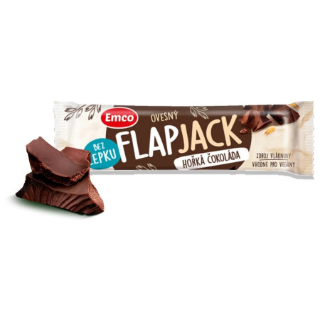 Barre Emco Flapjack hořká čokoláda 45g