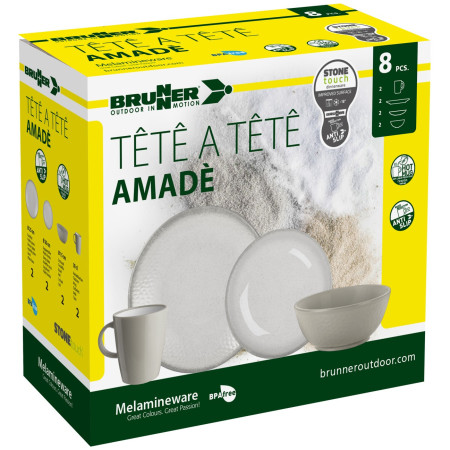 Set de vaisselle Brunner Set tête-à-tête Amadè 8 pcs