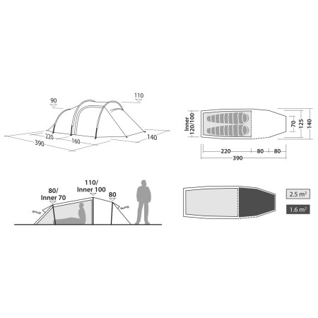 Tente de randonnée Robens Roamer 2 LW
