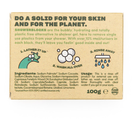 Gel douche Totally Solid Solid Shower Gel EO Range - Cedarwood & Eucalyptus