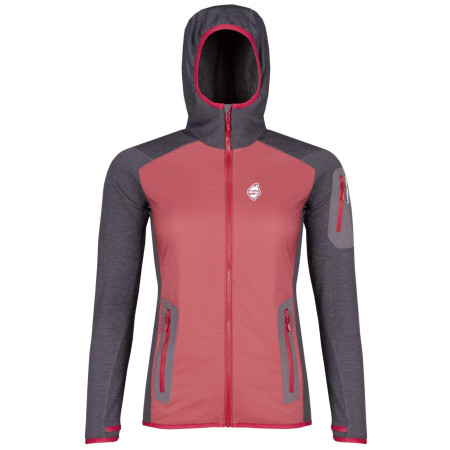 Veste femme High Point Merino Alpha Lady Hoody rouge BrickRed/Anthracite