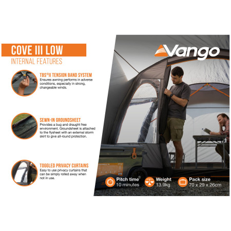 Tente caravane Vango Cove III Low