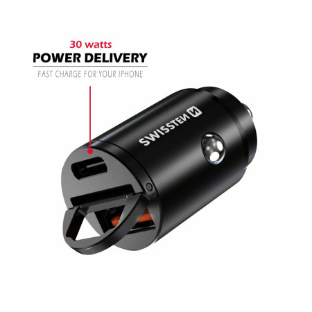 Adaptateur voiture Swissten Car Charger 30W