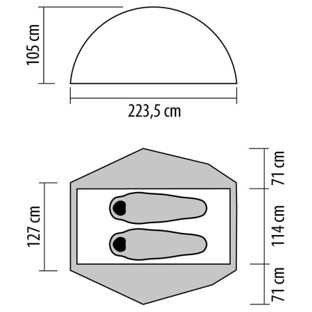 Tente ultra-légères NEMO Equipment Dragonfly OSMO Bikepack 2P