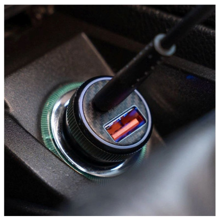 Adaptateur Swissten Mini Car Charger USB-C PD + USB-A, 20W + cabel USB-C / USB-C, 1 m