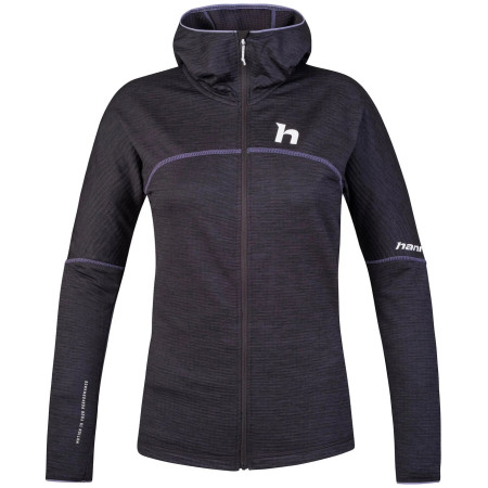 Sweat-shirt femme Hannah Meda Hoody gris / violet anthracite mel