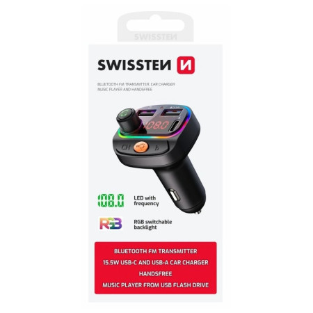 Transmetteur FM Swissten RGB