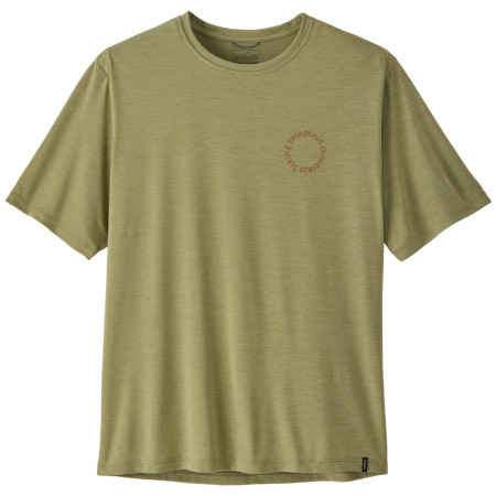 T-shirt homme Patagonia Men's Capilene Cool Daily Shirt - Spoke Stencil vert Gumtree Green - Light Gumtree Green X-Dye