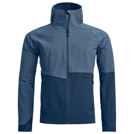 Veste softshell homme Ortovox Venet Softshell Hooded Jacket bleu Light Nunatak