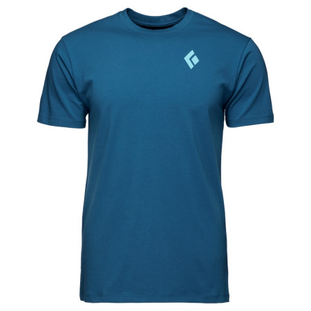 T-shirt homme Black Diamond M BD MOUNTAIN BADGE SS TEE bleue Astral Blue