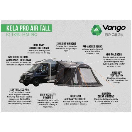 Tente caravane Vango Kela Pro Air Low
