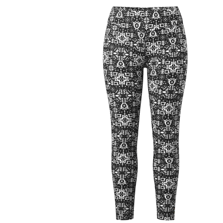 Sous-vêtements fonctionnels femme Smartwool W Classic Thermal Merino Base Layer Bottom noir / blanc BLACK DECOR FLORAL