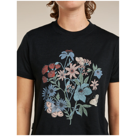 T-shirt femme Icebreaker Merino 150 Tech Lite SS Crop Tee NZ Flora
