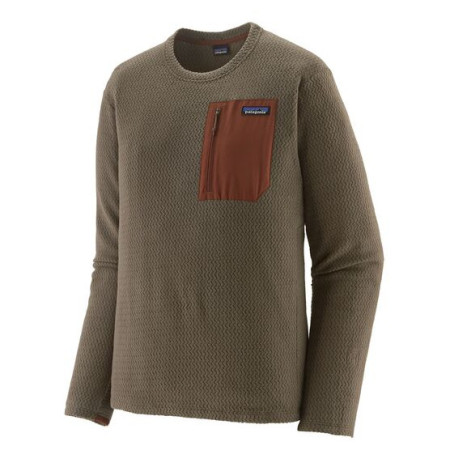 Sweat-shirt homme Patagonia M's R1 Air Crew brun Marlow Brown