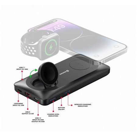 Banque d'énergie Swissten POWER BANK 10000 mAh 2v1